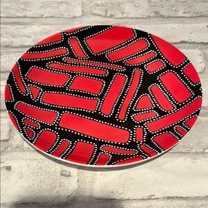 Bunabiri water and fire Australia Jedess Hudson camp ground  red Black Plate
